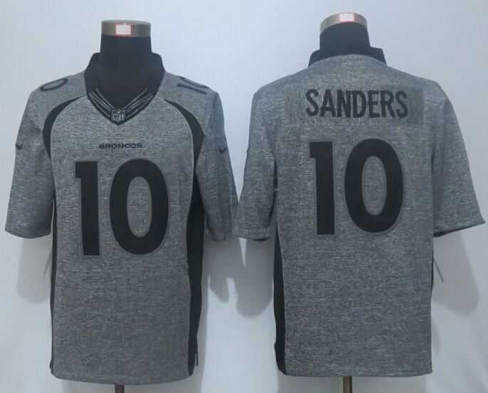 Nike Limited Denver Broncos #10 Sanders Men's Stitched Gridiron Gray Jerseys,We sell and wholesale Nike Limited Denver Broncos #10 Sanders Men's Stitched Gridiron Gray Jerseys on line form chian!